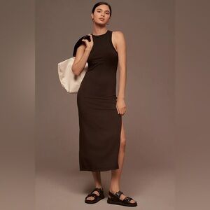 NWT L*Space Sawyer Midi Dress In Black